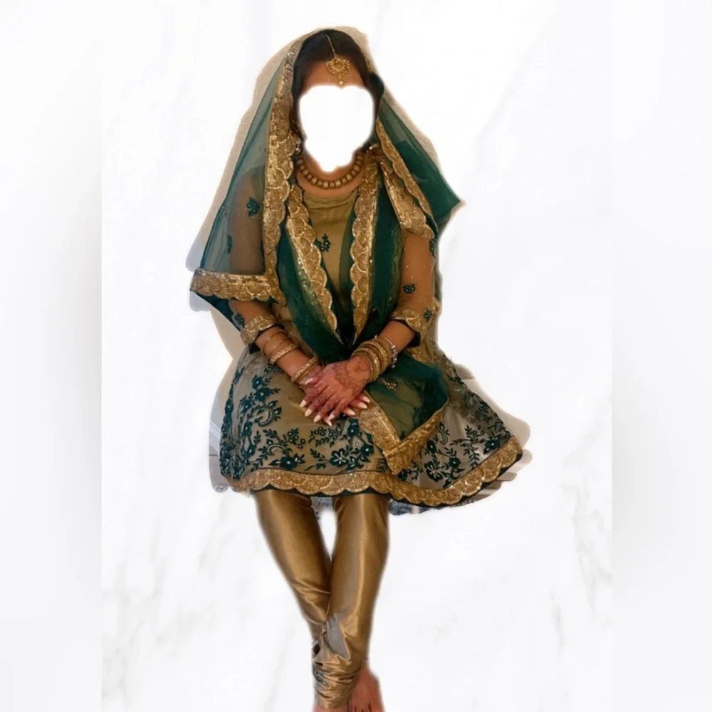 3 piece suit lehenga Indian - Picture 2 of 7